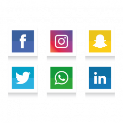 Social Media Icons Set. Facebook, Instagram, Whatsapp,, Social ...