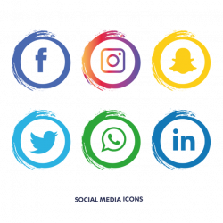 Social media icons set. facebook, instagram, Whatsapp, PNG and ...