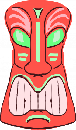 Clipart - Red Tiki