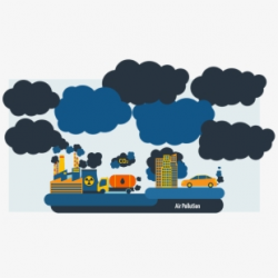 Factory Clipart Air Quality - Air Pollution Png #144416 ...