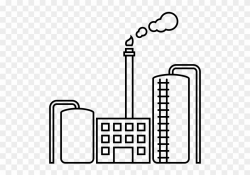 Oil Refinery Rubber Stamp - Oil Factory Drawing Clipart ...