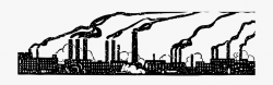 Factory Clipart Factory Smoke - Air Pollution Clipart Black ...