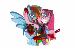 Pinkamena and Rainbow factory = BLOOD!!!!!!!!!!!! by ScourgeTiny123 ...
