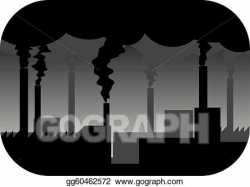 EPS Illustration - Factory smog. Vector Clipart gg60462572 ...