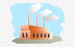 Industrial Clipart Cartoon - Factory Building - Png Download ...