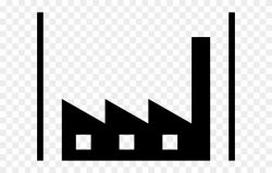 Industrial Clipart Factory Symbol - Monochrome - Png ...