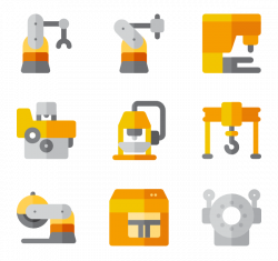 10 factory machinery icon packs - Vector icon packs - SVG, PSD, PNG ...