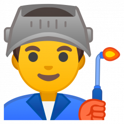 Man factory worker Icon | Noto Emoji People Profession Iconset | Google