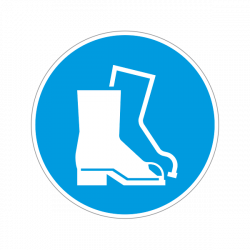 Printed vinyl International Shoe Protection Required Symbol ...