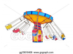 Stock Illustration - Carnival swing ride. Clip Art ...