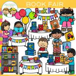 Book Fair Clip Art in 2019 | Products | Kids reading books ...