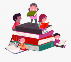 Book Fair Clip Art - Kids Reading Clipart #258081 - Free ...