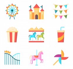 9 funfair icon packs - Vector icon packs - SVG, PSD, PNG, EPS & Icon ...