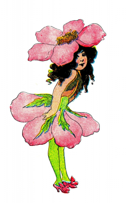 Vintage Clip Art - 3 Flower Fairies | FAIRIES 2 | Flower ...
