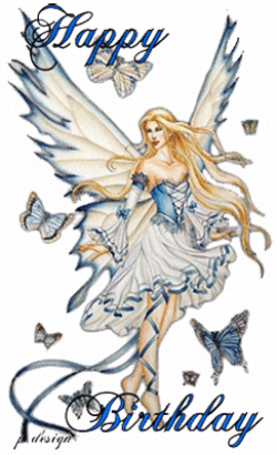 fairy clip art free images | Happy Birthday Fairy in Blue ...