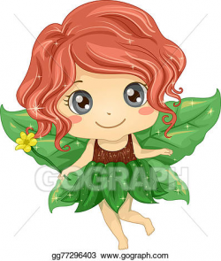 Drawing - Kid girl nature fairy. Clipart Drawing gg77296403 ...