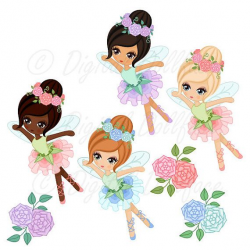 Fairy Clipart, Garden Fairies Clip Art for Fairy Birthday ...
