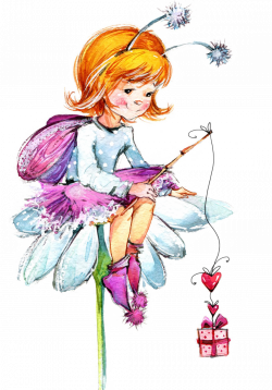 Drawing Watercolor painting Fairy - Child painting watercolor ...