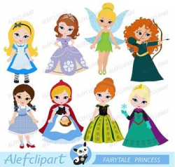 Fairytale Princess Clipart 3 | Painting | Disney, Princess ...