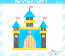 Fairytale castle clipart commercial use