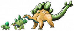 Cactus Stegosaurus Fakemon by T-Reqs | nature and fairy tale | Pinterest