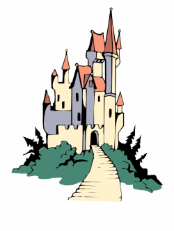 Fantasy Jr Fairy Tale Castle Coloring Page Clip Art - Castle ...
