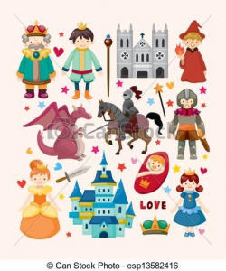 Fairy Tale Characters Clip Art Vector - set of fairy tale ...