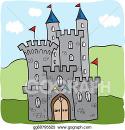 Vector Stock - Fairytale castle kingdom cartoon style ...