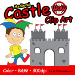Castle, Medieval, Fairytale Clip Art
