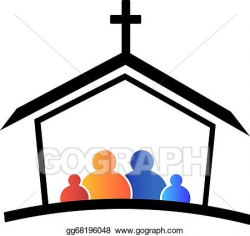 Vector Illustration - Church family faith logo. EPS Clipart ...