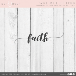 Faith SVG - Faith Clipart - Faith DXF - Decoration SVG - TShirt Faith Cut  File - Faith Cricut File - Faith Silhouette