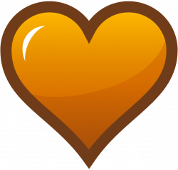 Orange Heart Clipart | Clipart Panda - Free Clipart Images