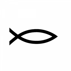 Un sticker poisson chrétien ICHTHUS | Stickers Symbole | Pinterest ...