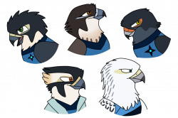 Falconian Epidemic- Character headshots by Gamma-Wings on DeviantArt