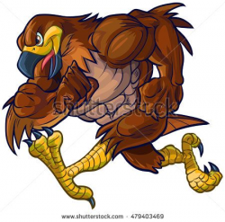 Vector #cartoon #clipart #illustration side view of a tough ...