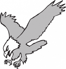 Free Clip art vector design of Grayscale Hunting Eagle SVG has been ...