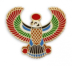 Pinsanity Egyptian Horus Falcon Enamel Lapel Pin