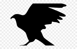 Peregrine Falcon Clipart Silhouette - Hawk Silhouette Png ...