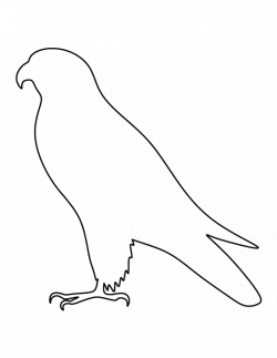 Falcon pattern. Use the printable outline for crafts,… | Printable ...