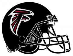 Atlanta Falcons Black Helmet Sticker transparent PNG - StickPNG