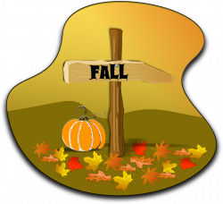 Public Domain Clip Art Image | Illustration of an autumn landscape ...