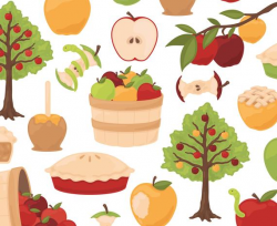 Apple Orchard Clipart, Orchard Clipart, Fruit Clipart, Autumn Clipart,  Harvest Clipart, Garden Clipart, Fall Clipart, Commercial Use