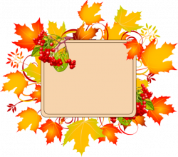 Colorful Clip Art for The Autumn Season: Autumn Sign With No Text ...