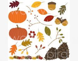 Fall Clipart, Autumn Clip Art, Fall Leaves Clipart, Pumpkin ...