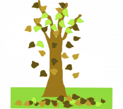 Tree With Leaves Falling Clip Art at Clker.com - vector clip art ...