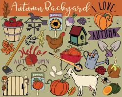 Autumn Clipart, autumn clip art, printable fall stickers ...