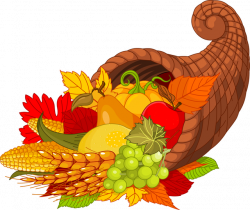 2013 Thanksgiving Clip Art: Harvest Cornucopia | Thxgiving:Sticker ...