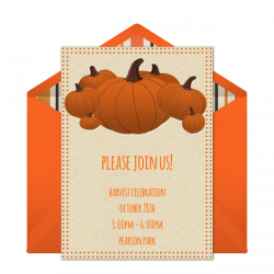 Free Pumpkin Patch Invitations | Free party invitations, Halloween ...