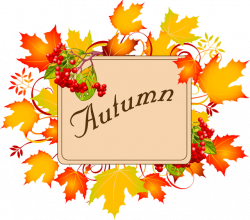 Colorful Clip Art For The Fall Season: Autumn Sign | clipart ...