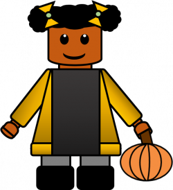 Fall LEGO Inspired African American Clipart for Teachers and Kids ...